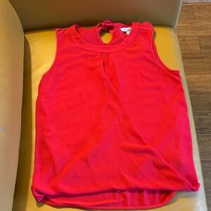 41 Hawthorn Bright Red Sleeveless Blouse